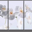 3 PIECES ABSTRACT OIL PAINTING ON CANVAS 12"X32"X3 PIECES