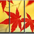 3 PIECES ABSTRACT OIL PAINTING ON CANVAS 12"X32"X3 PIECES