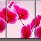 3 PIECES ABSTRACT OIL PAINTING ON CANVAS 12"X32"X3 PIECES