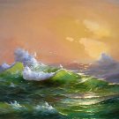 BOAT-SEA 021 OIL PAINTING ON CANVAS 20"X24"