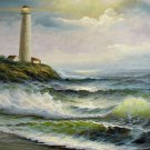 BOAT-SEA 025 OIL PAINTING ON CANVAS 20"X24"