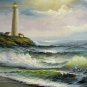 BOAT-SEA 025 OIL PAINTING ON CANVAS 20"X24"