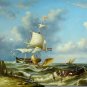 BOAT-SEA 029 OIL PAINTING ON CANVAS 20"X24"