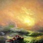 BOAT-SEA 031 OIL PAINTING ON CANVAS 20"X24"