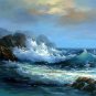 BOAT-SEA 034 OIL PAINTING ON CANVAS 20"X24"