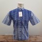 MDXClothing Men's Casual Button-down Shirts - Printed Short Sleeve in blue