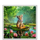 30*30CM Diy 5D Diamond Mosaic Cartoon Tiger Pattern