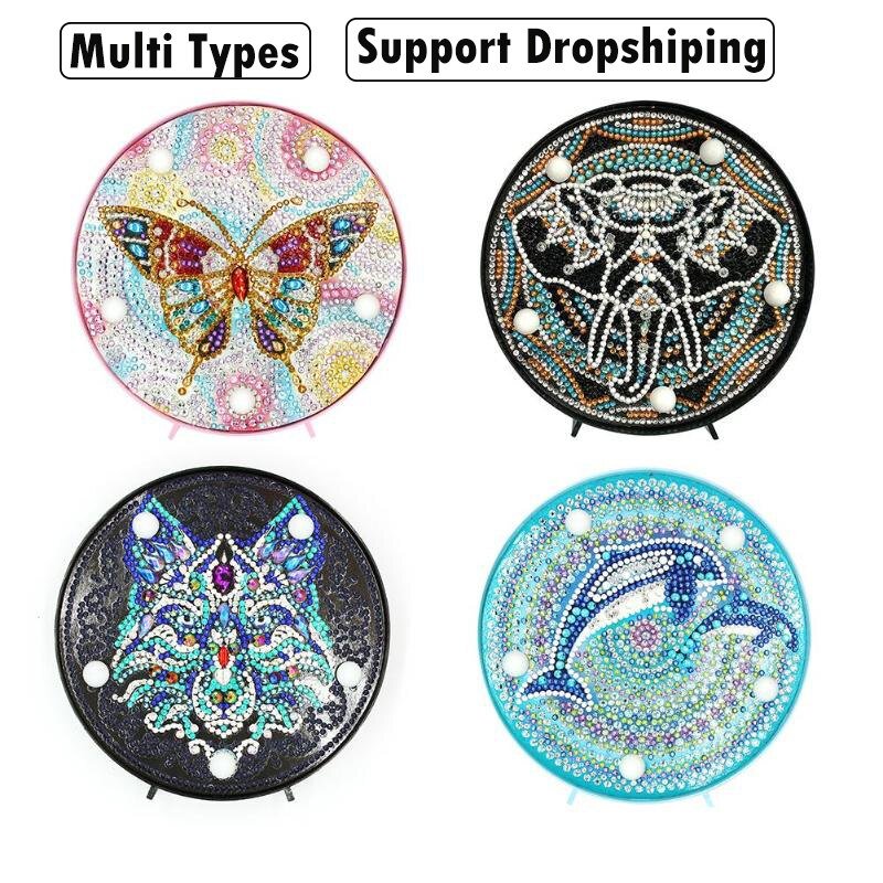 5D DIY Mandala Full Drill Diamond Painting Light