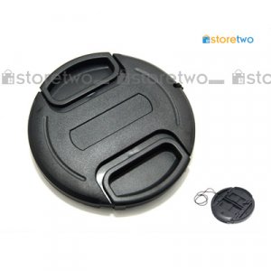 Center Pinch Snap On Front Lens Cap 58mm