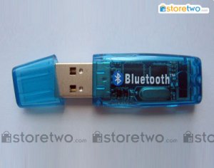 USB Bluetooth Wireless Dongle Adapter for cell phones / PDAs - Crystal Blue