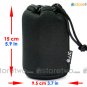 JJC Soft Neoprene Lens Pouch M (5.9 x 3.7 inches, 15 x 9.5 cm)