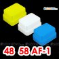 Pack of 3 Flash Bounce Diffuser Cap for Metz 58 AF-2, 58 AF-1, 50 AF-1, 48 AF-1