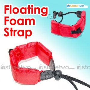 Floating Foam Strap for Waterproof Cameras Samsung Fujifilm Pentax Sony (Red)