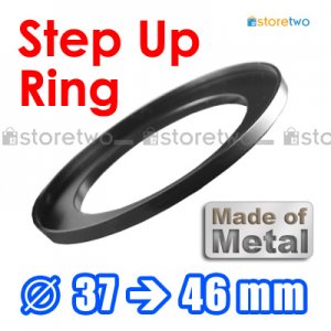 Step Up 37mm to 46mm Filter Ring Adapter Mount Metal
