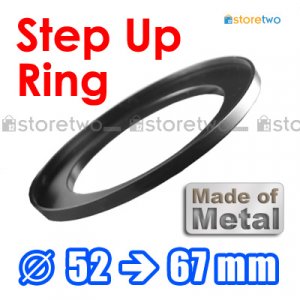 Step Up 52mm to 67mm Filter Ring Adapter Mount Metal