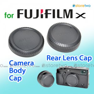 Rear Lens + Camera Body Caps for FUJIFILM X Camera