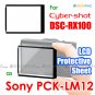 PCK-LM12 - JJC LCD Screen Protective Sheet Cover for Sony Cyber-shot DSC-RX100 II