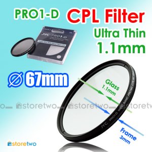 JYC Ultra Thin PRO1-D Circular Polarizer CPL Filter 67mm