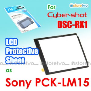PCK-LM15 - JJC LCD Screen Protective Sheet Cover for Sony Cyber-shot DSC-RX1R RX1