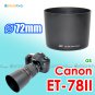 ET-78II - JJC Lens Hood for Canon EF 135mm f/2L USM 180mm f/3.5L Macro USM 72mm