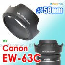 EW-63C - JJC Lens Hood for Canon EF-S 18-55mm f/3.5-5.6 IS STM 58mm Filter Thread