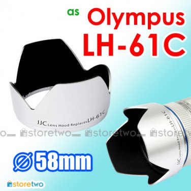 Silver LH-61C - JJC Lens Hood for Olympus Zuiko Digitral ED 14-42mm M.Zuiko 14-150mm