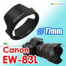 EW-83L - JJC Lens Hood for Canon EF 24-70mm f/4L IS USM 77mm Filter Thread