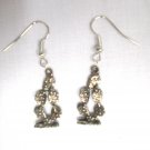 DESERT WILDERNESS WESTERN CACTUS PLANT CAST USA PEWTER PIERCED EARRINGS JEWELRY