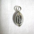 NEW 3D FOOTBALL SPORTS RUGBY BALL 2 SIDED USA CAST PEWTER PENDANT NECKLACE