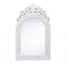 Framed Wall Mirror Distressed White
