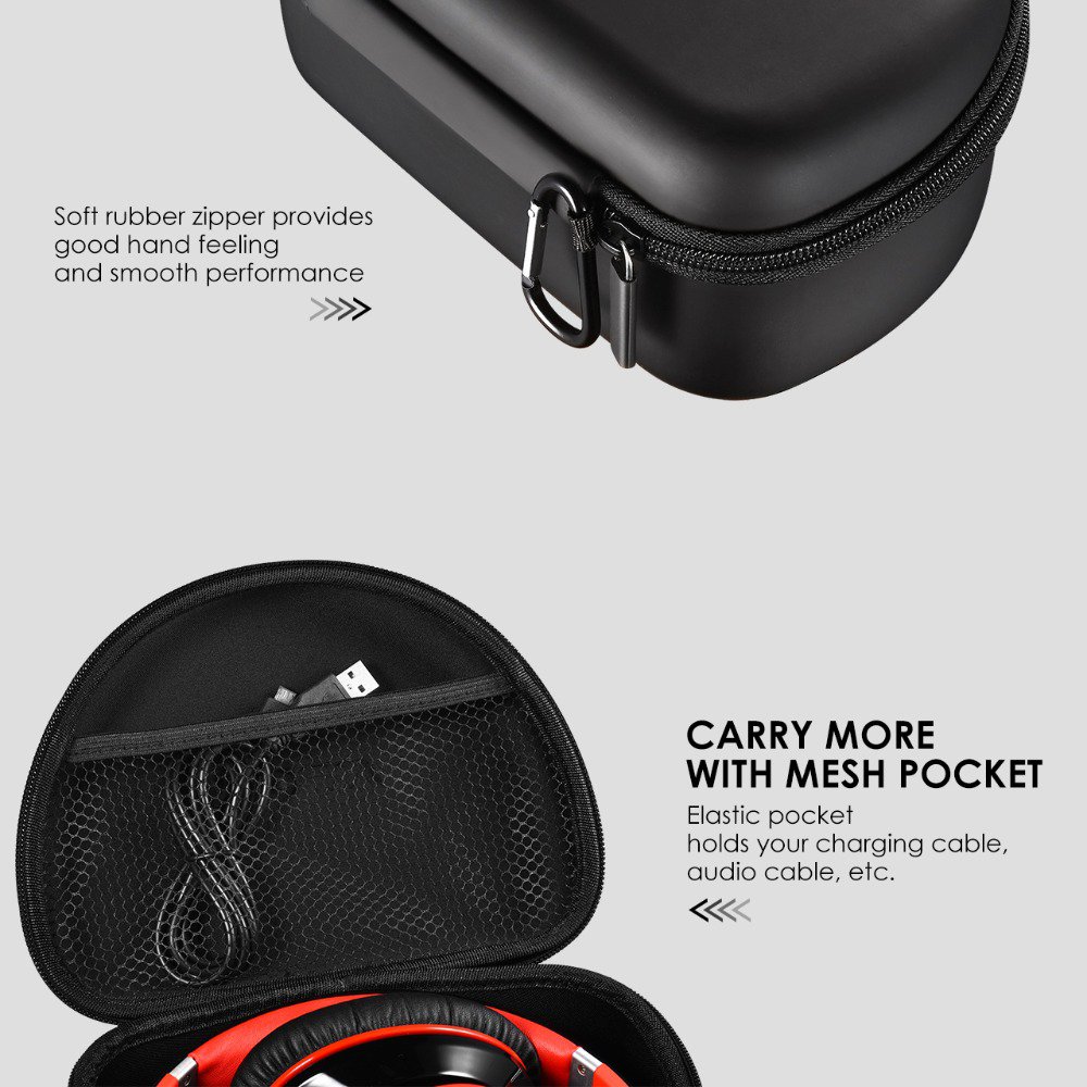 Original Mpow Headphone Carrying Case Universal Outdoor Storage ...