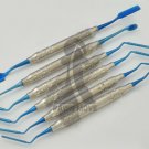 Bone Graft Set of 6 PCs Titanium Coated Dental Instruments German steel