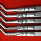 Set Of 5 PCs Osteotome Sinus Lift Offset Concave Tip Bone Implant Instruments