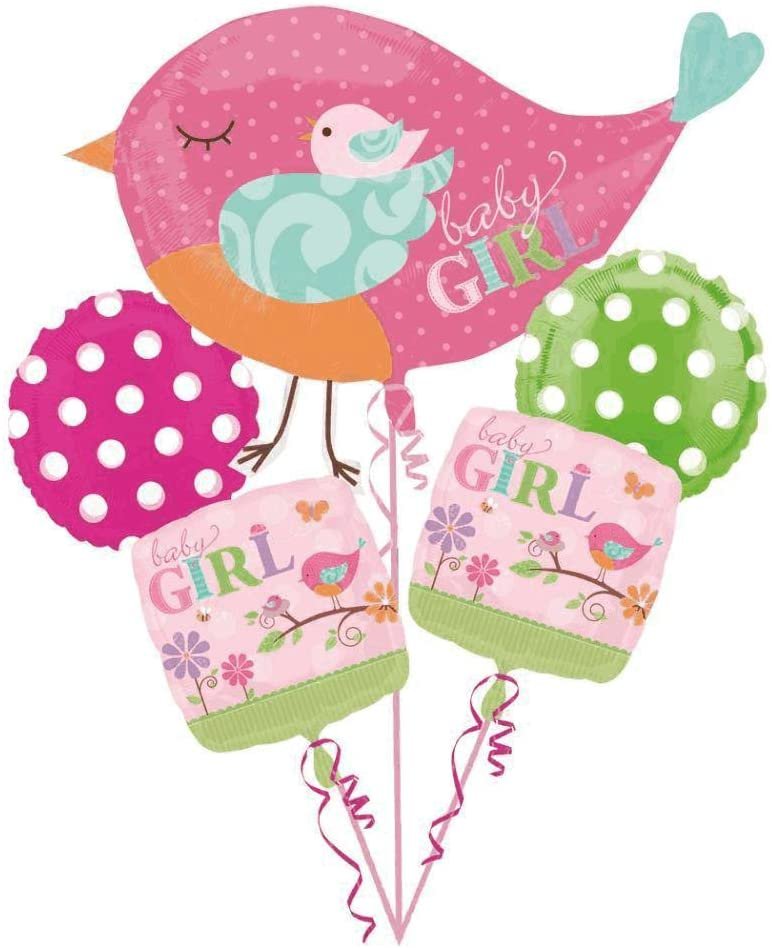 Tweet Baby Girl Balloon Bouquet