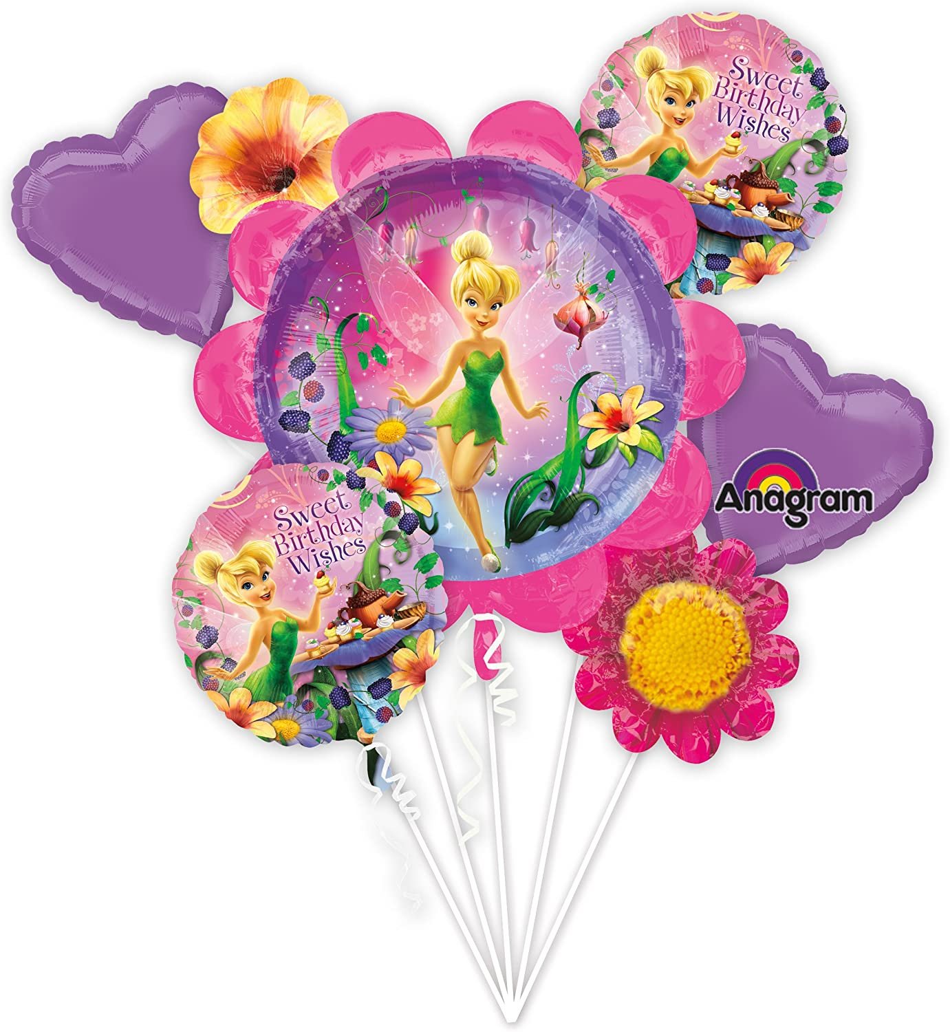 Tinkerbell Balloon Bouquet - Tinkerbell Balloons