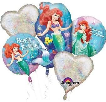 Little Mermaid Balloons - Ariel Balloon Bouquet