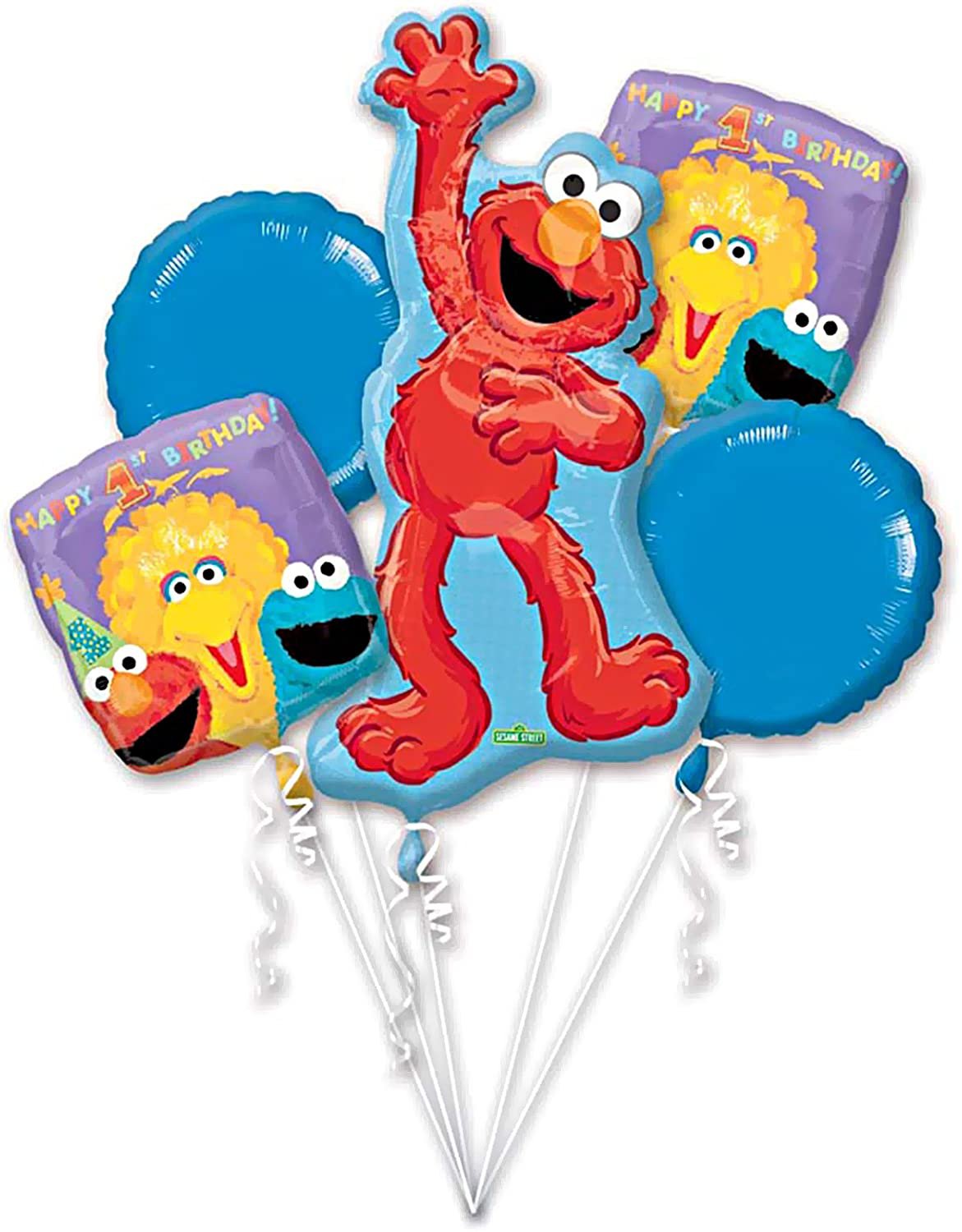 Sesame Street 1st Birthday Balloon Bouquet