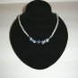 Sterling Silver Lapis, Moonstone on Heshi strand  30-0006