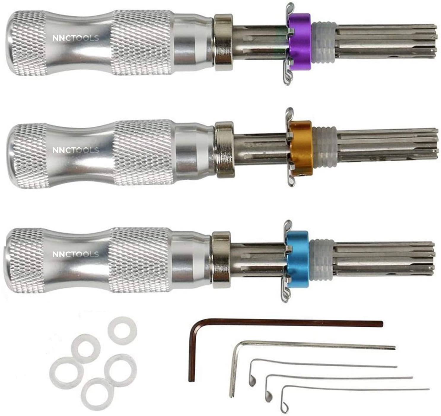 Stainless Steel Tubular Lock Pick Set Impression Tool Professional Picking
