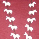 Al White Horse Necklace-2 Dimensional