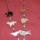 Mini Necklace-Turquoise Eagle Bottom