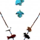 Mini Necklace-Turquoise Heartline Bear Bottom