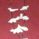 Mini All White Marble Necklace