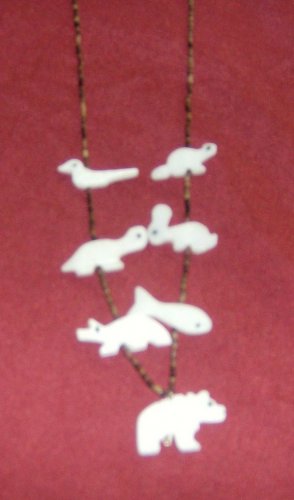 Mini All White Marble Necklace