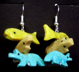 3 on a  Stack Earrings