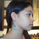 Eagle Loop Earrings-Turquoise