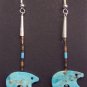 Single Dangle Turquoise Earrings-Bear