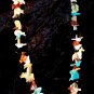 Stack Necklace with Turquoise Standing Bear Bottom