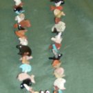 Stack Necklace with Pipestone Standing Bear Bottom