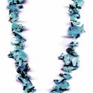 Stack Necklace in all Turquoise with Standing Bear Bottom